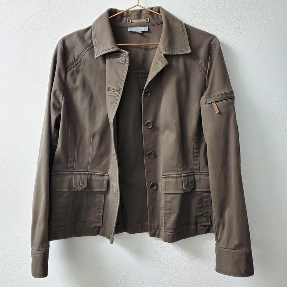 Ann Taylor Jackets & Blazers - ANN TAYLOR | Military Cargo Button Down Jacket Large